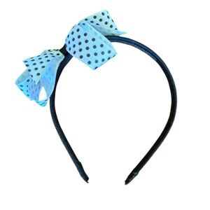 1/2” Polka Dot Bow Headband